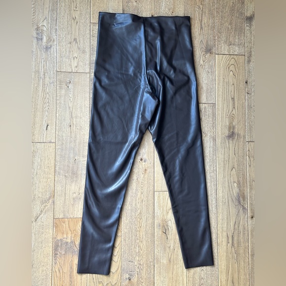 Joie Faux Leather Leggings in Espresso size Large NWT - Picture 5 of 13